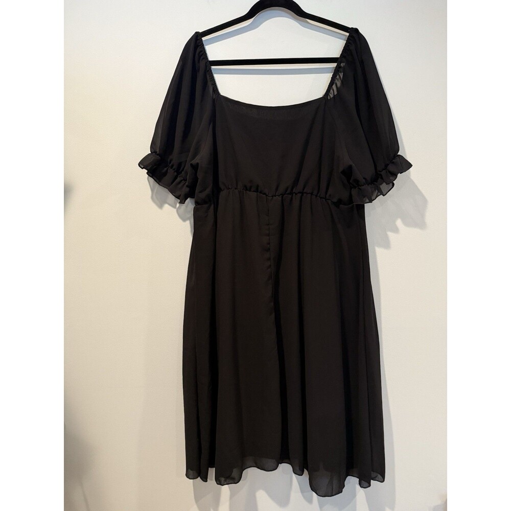 Shein Curve Dress Womens XL Black Dark Romantic Whimsigoth Lightweight Travel